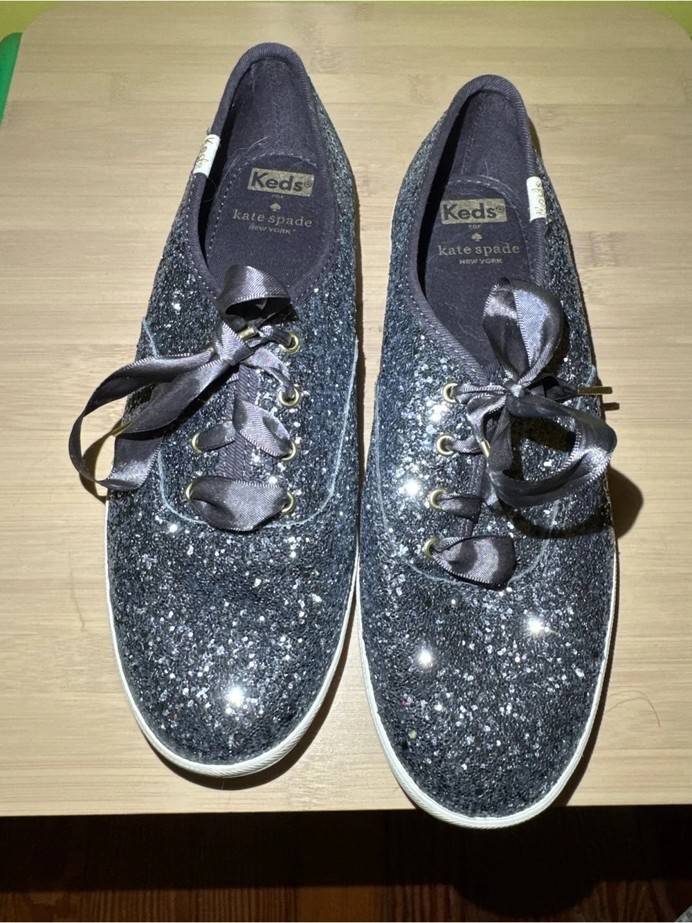 Kate Spade Glitter Keds Blue